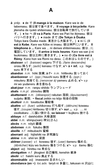 Le Dicoyama dictionnaire Francais Japonais en images